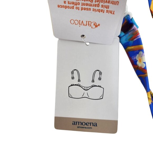 Amoena Womens Floral Underwire Bikini Top With Adjustable Straps - Size 18 US/CA - Picture 6 of 11